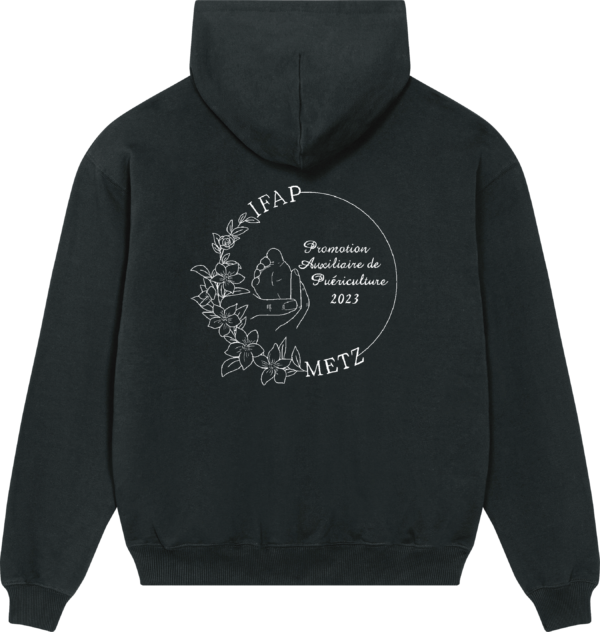 Sweat zippé à capuche NOIR  Femme- IFAP 2023