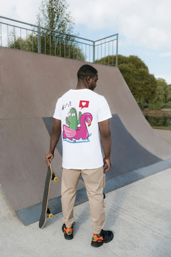 TEESHIRT - FLAMANT ROSE