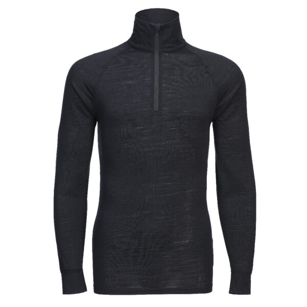 HAUT THERMIQUE EN LAINE MÉRINO 1/4 ZIP