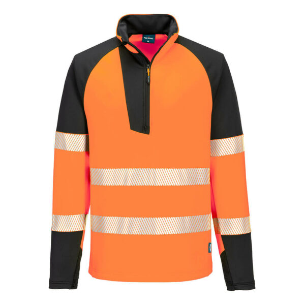 PW3 HI-VIS SWEATSHIRT ZIPPÉ